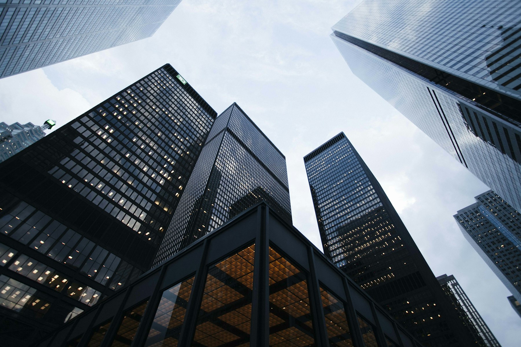 Downtown office towers representing Houston-area business activity